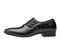 Wedding Shoes Men's Elegant Business Shoes Leather Shoes Oxford Derby Suit Shoes Wedding Classic Patent Shoes Brogues Breathable Low Shoes PU Leather Lace-Up Shoes
