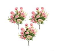 Wedding-Specific Pink Carnation Cloth Flower Arrangement for Arch Draping Base, Entryway Mirror Border, and Desk Organizer (3pcs)