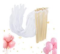 Wedding Streamers | Party Sticks | Wand Decoration Prop with Bell for Wedding Send Off Celebration Holiday Bridal Shower Event Party Supplies