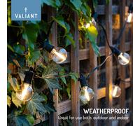 Wedding String Lights Outdoor 25 LED Bulbs - USB Operated 12.5mtrs