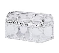 Wedding Sugar Box Elegant Hollow Design Candy Chocolate Jewelry Gift Box for Wedding Birthday Party Gold Silver Plastic 9x5.5x5.5cm 12pcs (Silver)
