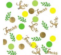 Wedding Table Confetti-100pcs Love Dots for Reception Wedding Table Decoration Party Decor Baby Shower Anniversary Celebration Decoration Green Party Decorations A6HLZZX