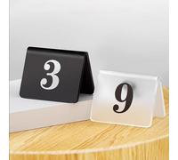Wedding Table Number, Frosted Table Numbers For Wedding Reception, Double Side Restaurants Table Number Card Signs，Acrylic Table Numbers 1-10, Perfect For Centerpiece Wedding Reception(Clear,1-15)