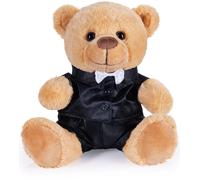 Wedding Teddy Bear Groom in Tuxedo 10" Bachelor Farewell Mascot Stag Party