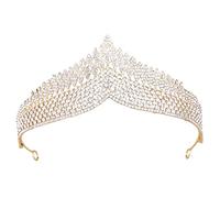 Wedding Tiara, Vofler Gold Bride Crown - Baroque Anastasia Crystal Rhinestone Headpieces Head Accessories for Bridal Women Queen Girls Princess Birthday Quinceanera Pageant Homecoming Costume Party