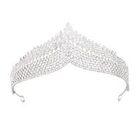 Wedding Tiara, Vofler Silver Bride Crown - Baroque Anastasia Crystal Rhinestone Headpieces Head Accessories for Bridal Women Queen Girls Princess Birthday Quinceanera Pageant Homecoming Costume Party