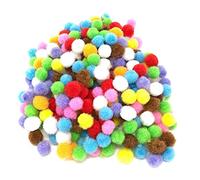 Wedding Touches 10mm Mini Pom Poms Small Fluffy Craft Embelishments (100)