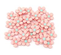 Wedding Touches 30x Light Pink 18mm Soft Feel Daisy Flatbacks Craft Cardmaking Embellishments