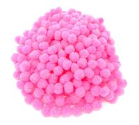 Wedding Touches Pink 10mm Mini Pom Poms Small Fluffy Craft Embelishments (1000)