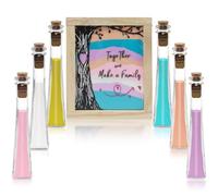 Wedding Unity Sand Ceremony Kit Sand Ceremony Kit for Weddingwith Wood Box 6 Vase 6 Unity for Weddings Bridal Party
