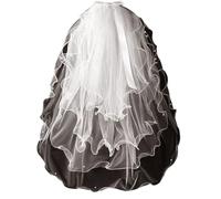 Wedding Veil Bridal Veil Four Layer Pearl Bow Bead Veil Wedding Vintage Veil with Pearl