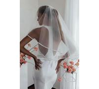 Wedding Veil Bride to Be Pencil Edge Bridal Veils 3meters White Ivory Wedding Veil Photo Accessory Cathedral Veil-ivory-2 layers-300cm