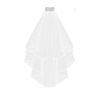 Wedding Veil,Bride Veil,Black Bridal Veil Hen Party Veil Women Tulle Short Wedding Veils with Comb for Brides Shower Bachelorette Hen Do Veil Headband Night Halloween Party Dress Costume Accessories