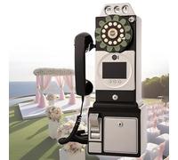 Wedding Video Audio Guestbook - 1080p Recording, Personalized Messages, 64GB Memory, Retro Phone Ornament for Ceremony and Party