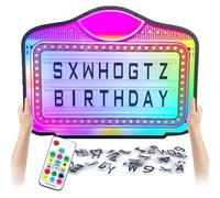 Wedding VIP Bottle Service Sign, Hand Held Super Small Size, Light Box with Colors Change, Includes Letters & Numbers