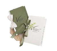 Wedding Vow Card Premium Simple Handwritten Vows Speech Groom And Bride Niche Greeting Cards(Color-03)