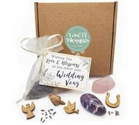 Wedding Vow Renewal Day Gift Bag of Love and Blessings - Gemstone Keepsake with mini card