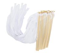 Wedding Wands Ribbon | Celebration Sticks - Wand Decoration Prop with Bell for Wedding Send Off Celebration Holiday Bridal Shower Event Party Supplies