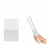 Wedding White Paper Confetti Cannon 30cm - Pack of 5 - Party Poppers Confetti Popper Shooter for Weddings, Celebrations, Parties & Special Events
