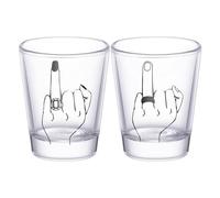 Wedding Wine Glasses for Bride and Groom - Funny Ring Finger Design Liquor Glasses for Wedding | Collectible Whiskey Container for Restaurant Family Gathering