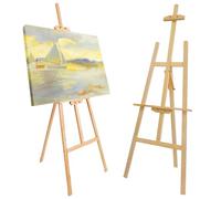 Wedding Wooden Easel - Sturdy Metal Brackets for Firmness and Stability - Foldable Wooden A Frame Painting - Ideal for Welcome Sign with Stand, Wedding Table Plan Board - 150cm