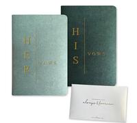 WeddingGiftsWedding Vow Books His and Hers Wedding Vow Books Bride and Groom Vow Books Wedding Essentials Wedding Accessories(TR-HH-Sage)