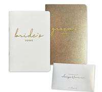 WeddingGiftsWedding Vow Books His and Hers Wedding Vow Books Bride and Groom Vow Books Wedding Essentials Wedding Accessories(XZ-GB-Terracotta)