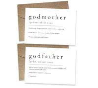 WeddingGiftsWedding Will You Be My Godparents, God Parent's Proposal Cards Gifts with Envelope, Cute Gifts for Godparents On Wedding Day. （Godfather/Godmother A）