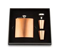 Weddingstar 6 oz Stainless Steel Hip Flask Gift Box Set Copper - Non-Customizable