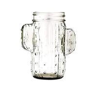 WEDDINGSTAR Cactus Mason Jar Drinking Glass 12 oz - Clear