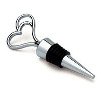 Weddingstar Fused in Love Double Heart Wine Stopper in Gift Packaging