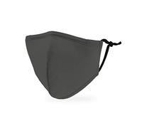 Weddingstar Kid's Washable Cloth Face Mask Reusable and Adjustable Protective Fabric Face Cover w/Dust Filter Pocket - Grey