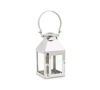 Weddingstar Small Square Decorative Metal Hanging Lantern - Silver- Set of 3