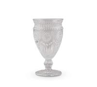 WEDDINGSTAR Vintage Inspired Pressed Glass Goblet, Clear
