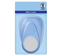 weddix Motif Hole Punches, Paper Punch with Lever, Maxi, Circle, Approx. 50.8 mm, Blue, Keine