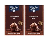 .Wedel Premium Cocoa Powder - Authentic Ghanaian Cocoa Beans - No Added Sugar Ideal for Baking, Cooking, Beverages, and Desserts (180g-Pack of 2)