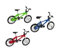 wedfcvrt 3PCS Mini Finger Bikes Toys,Finger Mountain Bike,Miniature Bicycle Model,Simulation Mini Finger Mountain Bike,Bicycle Model Collections Decoration For Kids Adults Home Office Tabletop Decor