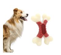 wedfcvrt Dog Chew Toys,Extreme Teething Dog Toys For Aggressive Chewers,Indestructible Real Bacon Flavored Outdoor Bone Interactive Chew Toys Rubber Dog Bone Chew Toy For Dog Chew To Keep Them Busy