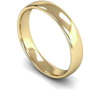 Wedfit 9ct Yellow Gold 4mm Slight Court Wedding Band Ring- Z