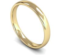 Wedfit 9ct Yellow Gold Slight Court Wedding Band Ring - H