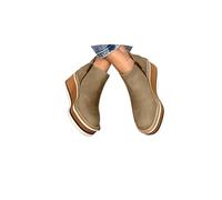 Wedge Boots for Women Uk Platform Wedge Ankle Booties for Women Round Toe Chunky Bottom High Heels Solid Colors Platform Low Round Toe Boots Slip on Waterproof Ankle Booties