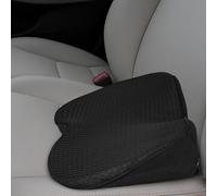 Wedge Car Seat Cushion for Driving Pad Driver Memory Foam Car Seat Cushion for Sciatica and Back Pain Relief Lumbar Support Pillow Enhancing Driving Comfort Breathable Mesh Cover Black (45*24*10cm)