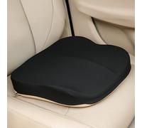 Wedge Car Seat Cushion for Driving Pad Driver Memory Foam Car Seat Cushion for Sciatica and Back Pain Relief Lumbar Support Pillow Enhancing Driving Comfort Breathable Mesh Cover Black (42*42*10cm)