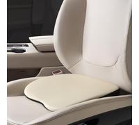 Wedge Car Seat Cushions for Driving Broaden Vision by Raised Back - 2 In 1 Memory Foam Driver Seat Cushion Lumbar Support for Car Truck Seat - Sciatica & Lower Back Pain Relief,Beige