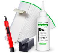 Wedge Guys Elite Golf Accessories Kit - 30 Double Sided Tape Strips & XL 236 ml Solvent - Professional Golf Grip Replacement Kit with Hook Blade, Scraper & Vice Clamp