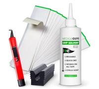 Wedge Guys Golf Grip Kits for Regripping Golf Clubs - Professional Quality - Options Include Hook Blade, 15 or 30 Tape Strips, 5 or 8 oz Solvent, Grip Tape Remover, Bench Vise & Rubber Clamp