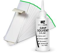 Wedge Guys Golf Grip Replacement Kit Light Grip Set - 15 Double Sided Adhesive Tape Strips & 5oz (appx. 148ml) Solvent - Professional Golf Club Grips Tool Set - Essential Golf Accessories