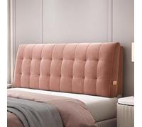 Wedge Headboard Pillows Bed Cousin Pillow Daybed Bolster Cover Cushion Bedside Backrest Reading Upholstered Head Double King Single Cotton Velvet Padded Slipcover Protector Bedroom(Paste 200×60×10cm,