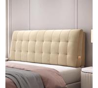 Wedge Headboard Pillows Bed Cousin Pillow Daybed Bolster Cover Cushion Bedside Backrest Reading Upholstered Head Double King Single Cotton Velvet Padded Slipcover Protector Bedroom(Paste 200×60×10cm,