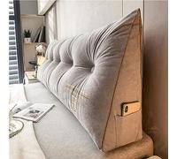 Wedge Headboard Pillows Bed Wedge Cousin Headboard Wedge Pillow Triangle Pillow Wedge Daybed Pillows Bolster Pillow Headboard with Removable Cover(180x50x20cm,Light Grey)